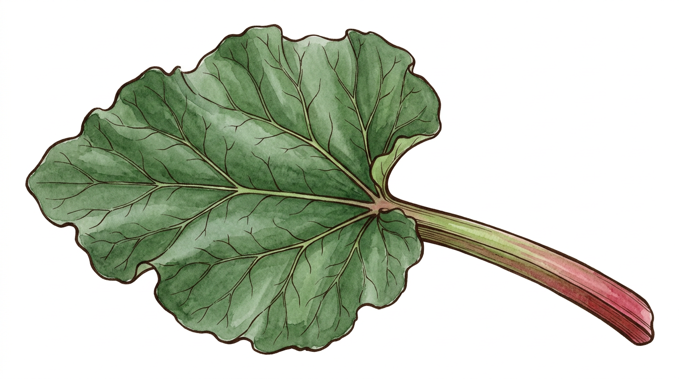 Rebarbora, ilustrace listu