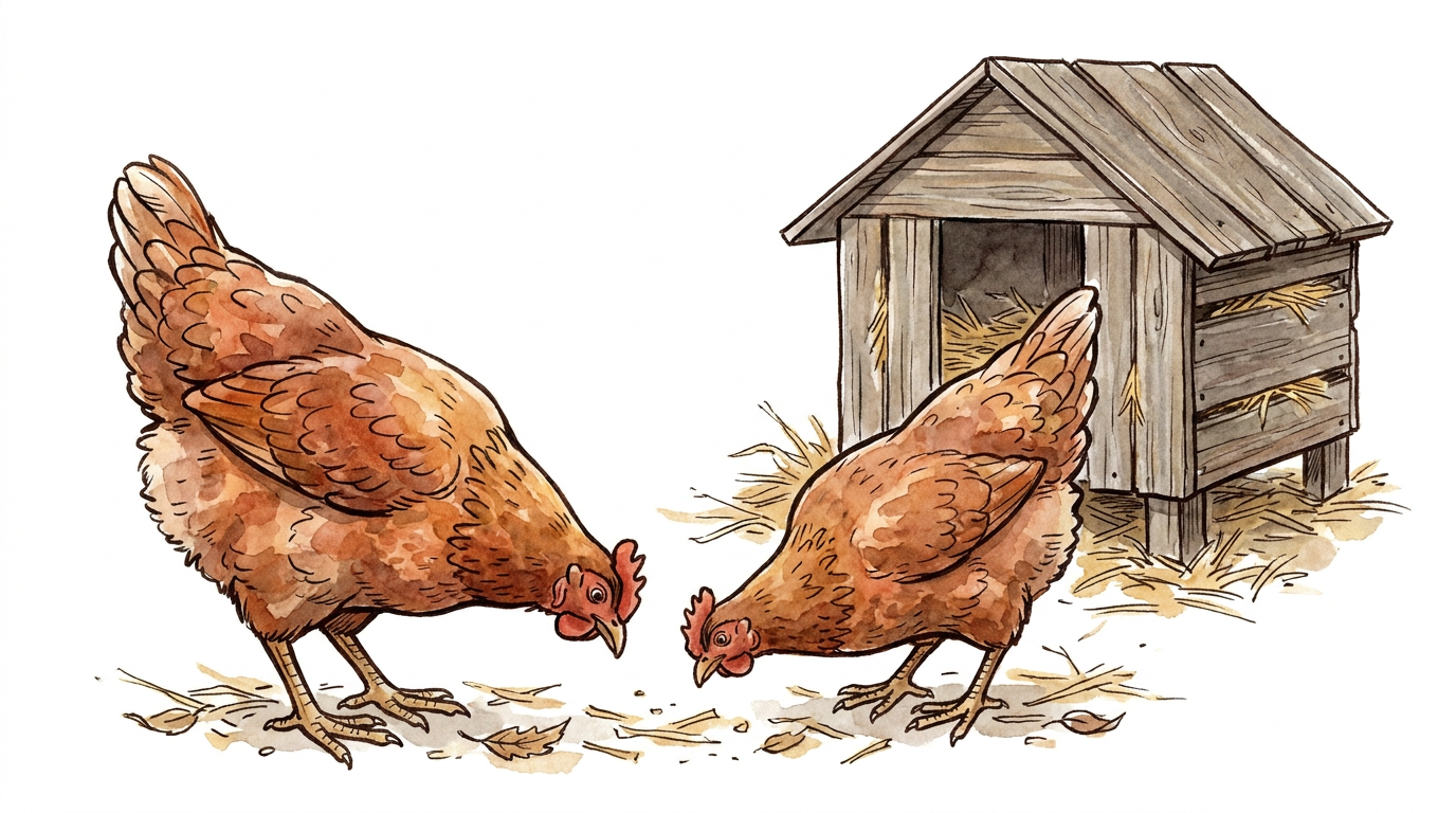 Kvašené slepičince, ilustrace