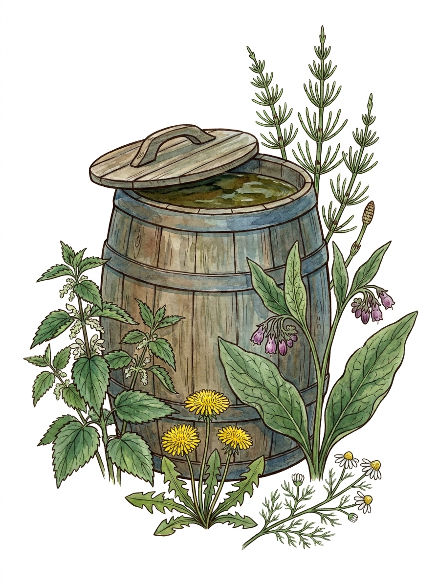 Jíchy z rostlin, titulní ilustrace